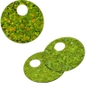 Sequins Hologram 20mm 4mm Hole Round Lime Green